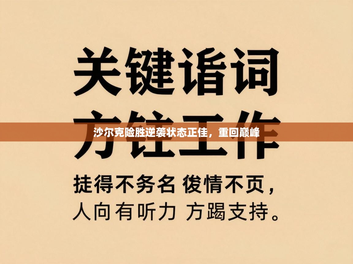 开云体育app在线-沙尔克险胜逆袭状态正佳，重回巅峰  第2张